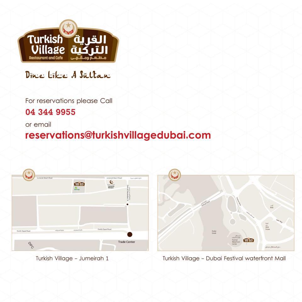 Turkish Village Restaurant & Cafe - Dubai Festival City Mall
